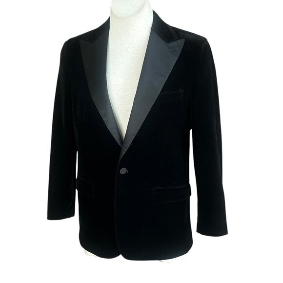 Rossi Man Euro Slim Fit Men's Velvet Tuxedo Jacket Blazer Size Small - Picture 1 of 9